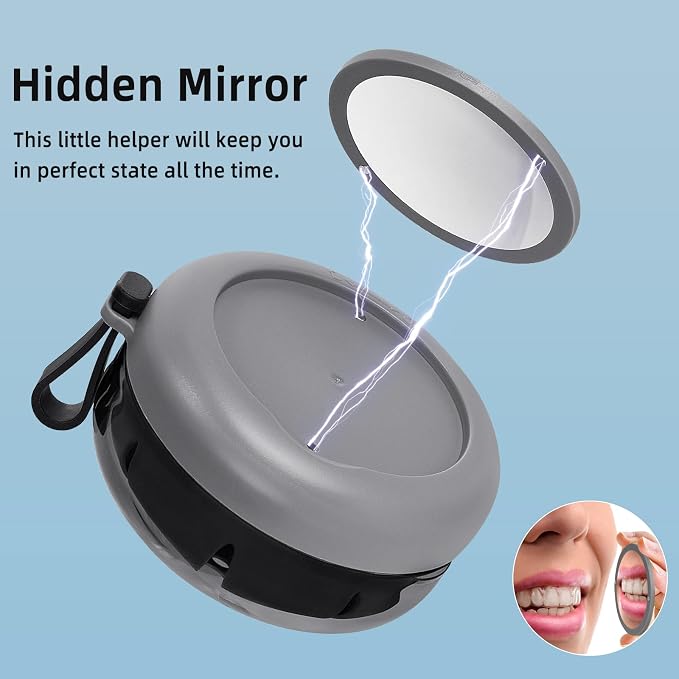 Leak Proof Denture Cup Kit Portable Retainer Case Perfect - Image 4
