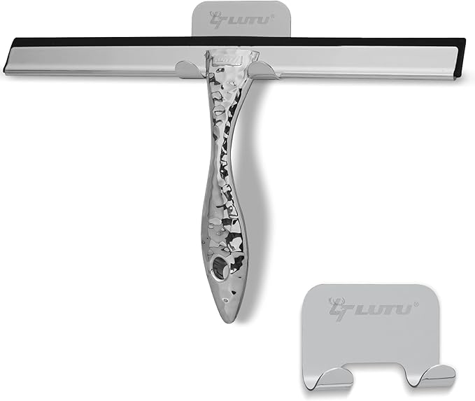 12" Silver Shower Squeegee by LTLUTU