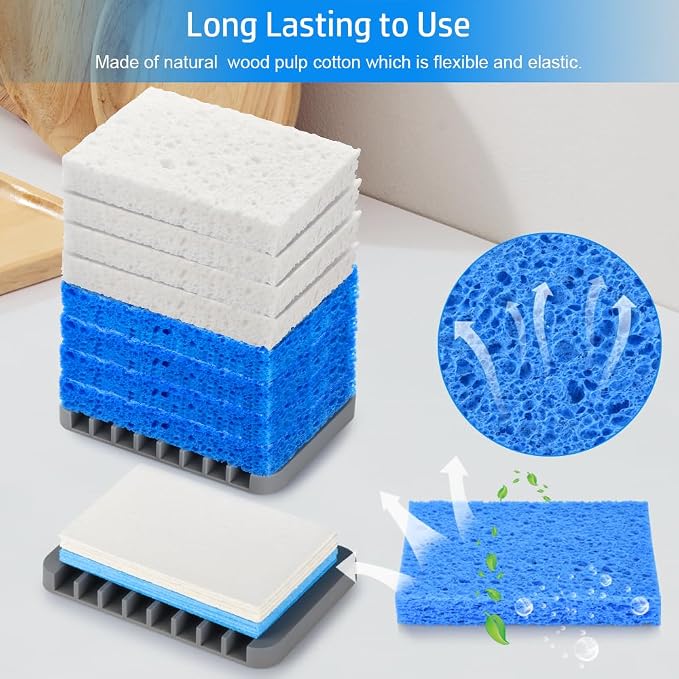 Mcyye 8PCS Compressed Kitchen Sponges Pack - Image 6