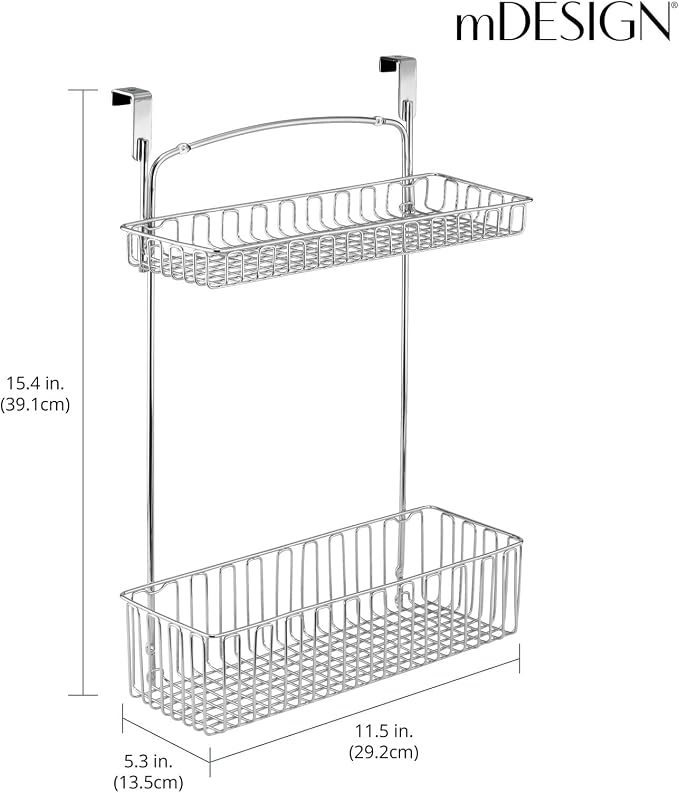 mDesign Over Cabinet Kitchen Storage Unit - Image 4