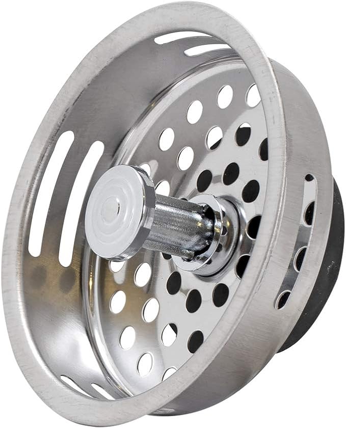 EZ-FLO Rubber Flat Bottom Replacement Basket, 3-1/2 Inch Diameter, Stainless - Image 3