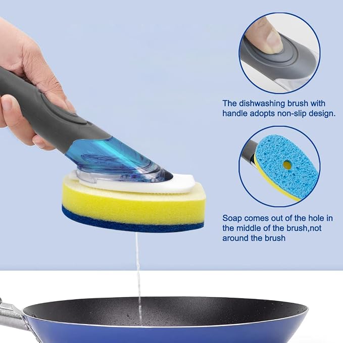 CELOX Dish Wand, Non-Scratch Dishwashing Scrubber - Image 2