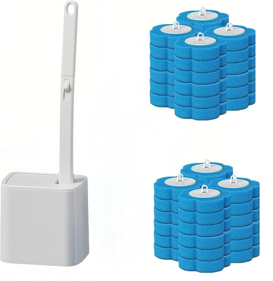 Disposable Toilet Brush, Toilet Bowl Cleaner, Toilet Cleaning Supplies by Clowand