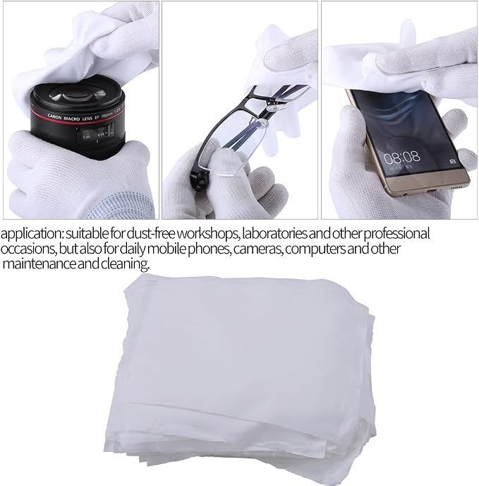 100Pcs Bag Microfiber Dusting Cloth Dust- Cloth 6inch Clean Cloth Anti-static - Image 4