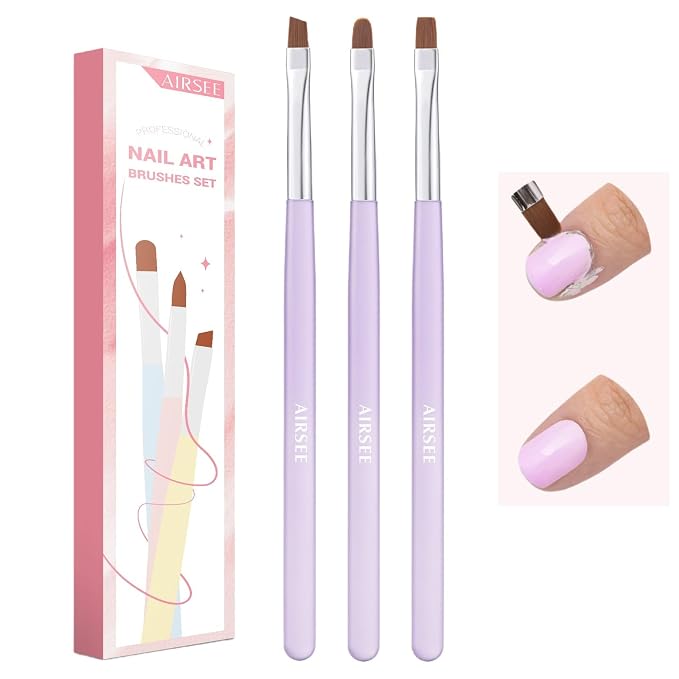 AIRSEE Nail Art Clean Up Brushes, Painting Brushes, Art Design DIY Tools by AIRSEE