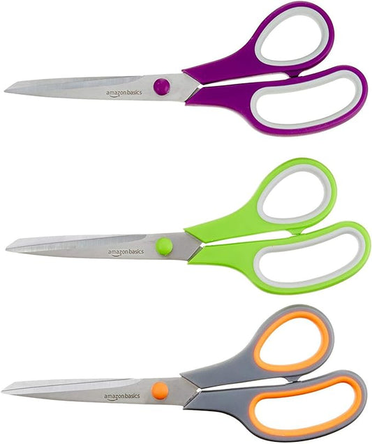 Amazon Basics Multipurpose Stainless Steel Scissors by AmazonBasics