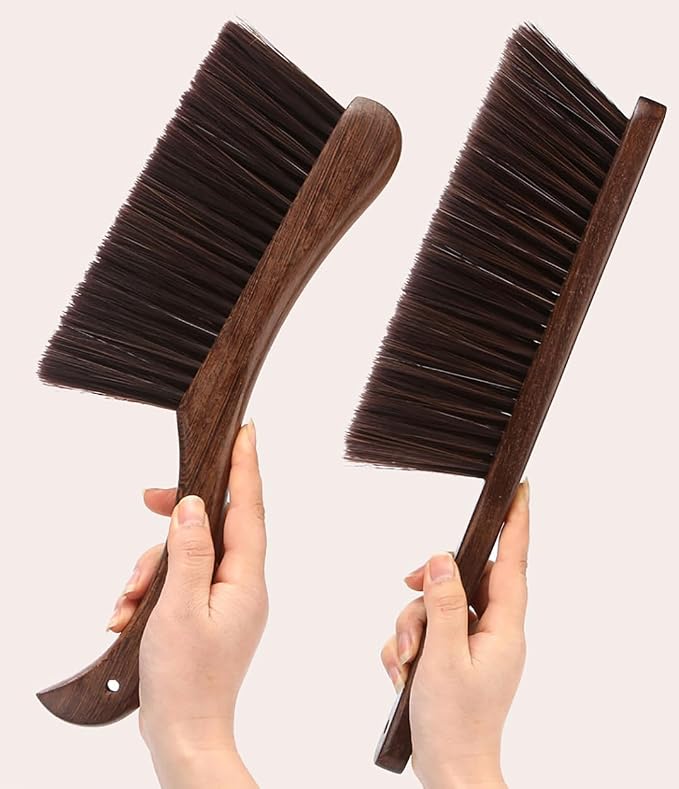 2PCS Hand Broom Cleaning Brushes-Soft Bristles Dusting Brush - Image 3