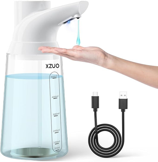 Automatic Soap Dispenser Touchless, 23.7oz/700ml, Rechargeable Liquid Soap by XZUO