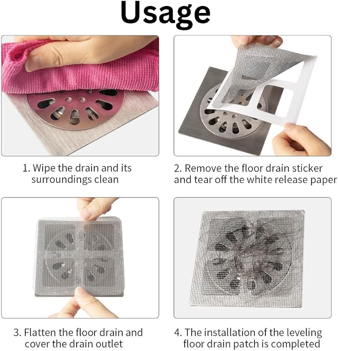 50 Pack Disposable Shower Drain Hair Catcher - Image 5
