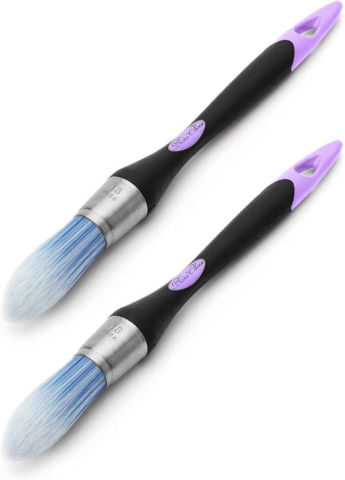 Bates- Trim Paint Brush, 0.75 Inch, 2 Pack, Synthetic Bristles, Trim Brushes by BatesChoice