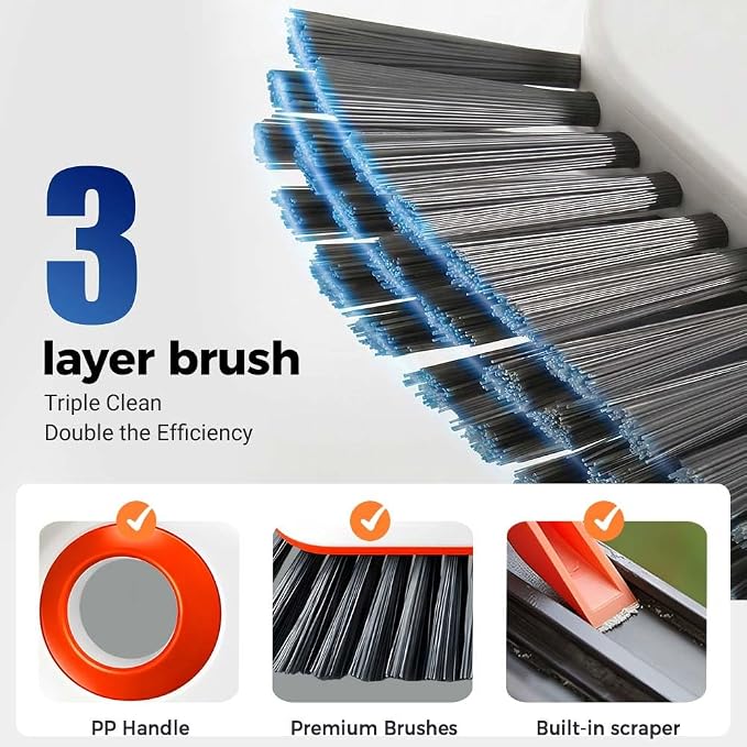 2 in 1 Groove Cleaning Brush, Window Track Cleaning Tools - Image 6