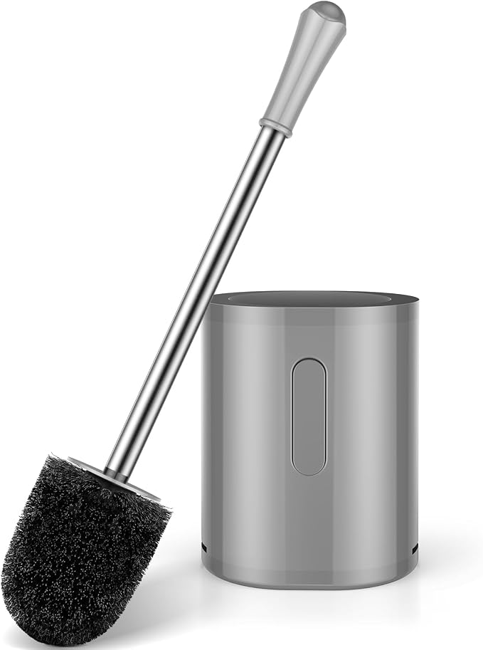 Toilet Brush and Holder Set, by AONEZ