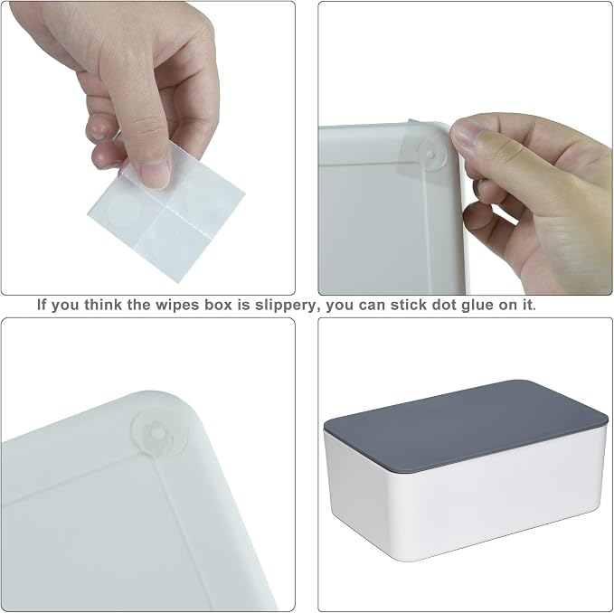 Diaper Wipes Dispenser, Tissue Storage Box Case, Wet Wipe Dispenser Holder - Image 5
