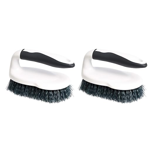 Amazon Basics All Purpose Rectangular Scrub Brush, Hard Bristle, Stiff Bristles by AmazonBasics