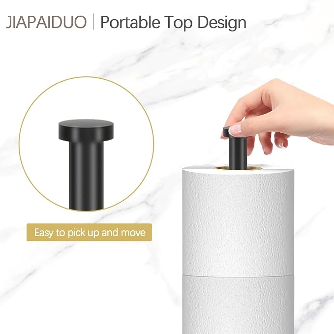 Toilet Paper Holder Stand with Reserve Function, Toilets Paper Storage Stand - Image 3