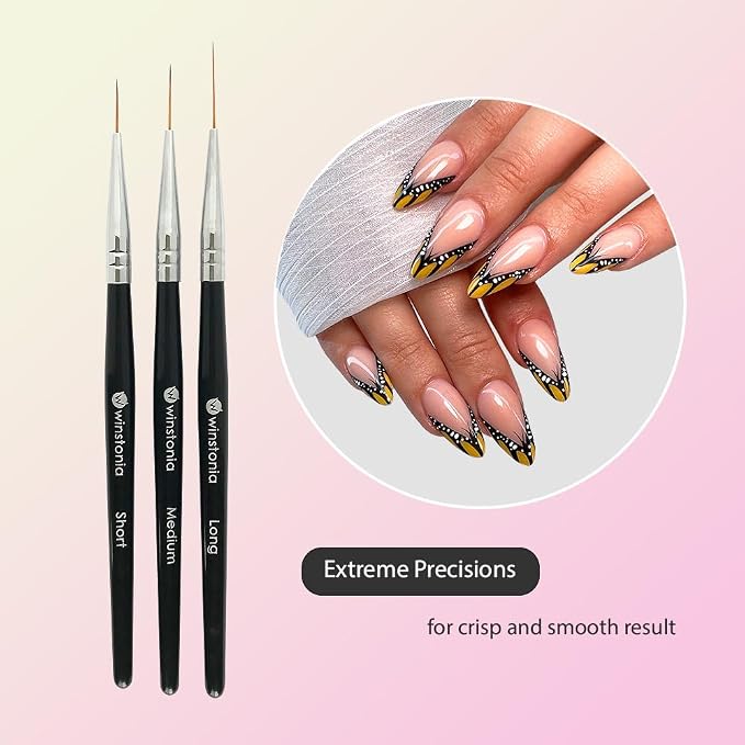 Winstonia Striping Nail Art Brushes - Image 3