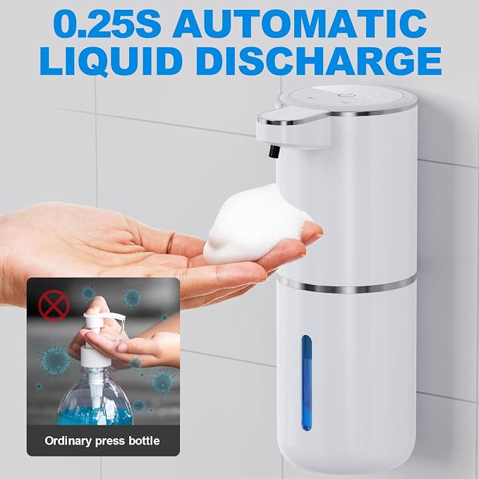 Automatic Foaming Soap Dispenser, 12.8oz/380ml Wall Mount Touchless Soap - Image 6