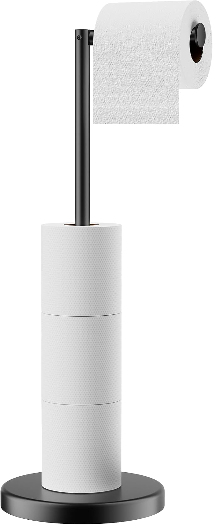 FORIOUS Toilet Paper Holder Stand, Modern Freestanding Tissue Roll Holder by FORIOUS