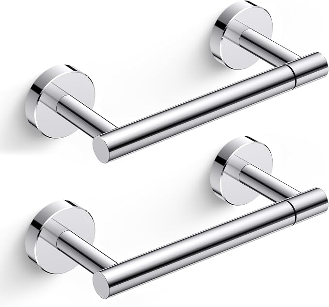 FORIOUS Toilet Paper Holder Wall Mount, Stainless Steel Rustproof Double Post by FORIOUS