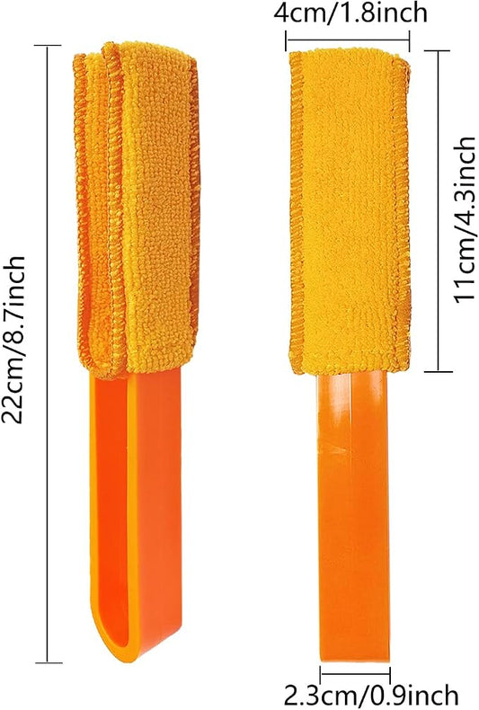 4 Pack Microfiber Blinds Duster, 4 Removable and Washable Sleeves, Cleaner - Image 2