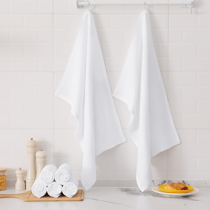 Kitinjoy 100% Cotton Waffle Weave Kitchen Towels - Image 6