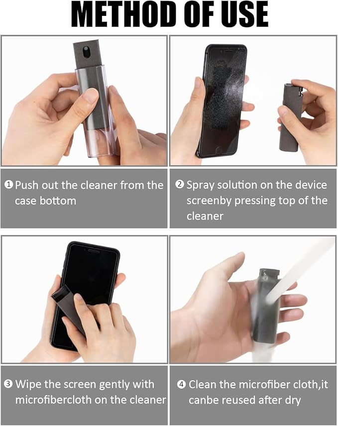 Screen Cleaner Spray and Wipe 2 in 1 Touchscreen Mist Cleaner Touch Screen - Image 4