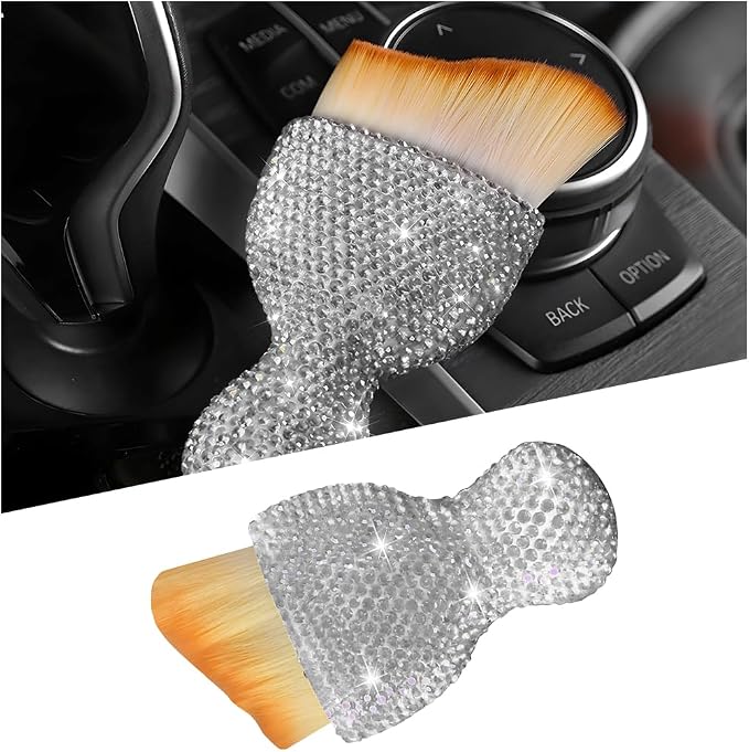 Bling Car Detailing Brush, Crystal Rhinestone Non-Scratch Vehicle Cleaning Dust by Unknown