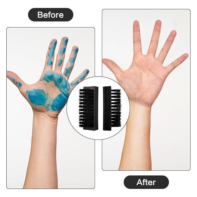 Amabro 2 PCS Hand Nail Brushes, Fingernail Scrubber Brush - Image 2