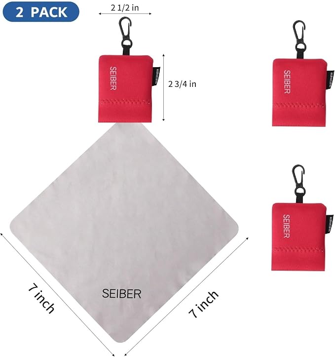 SEIBER Eyeglass Cleaning Microfiber Cloth, 7 x 7 inch Glasses Cloth - Image 3