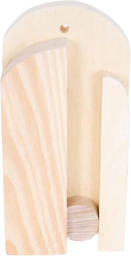 Lehman's Amish Handcrafted Broom Holder, Wall-Mount Wooden Storage Solution by Lehmans