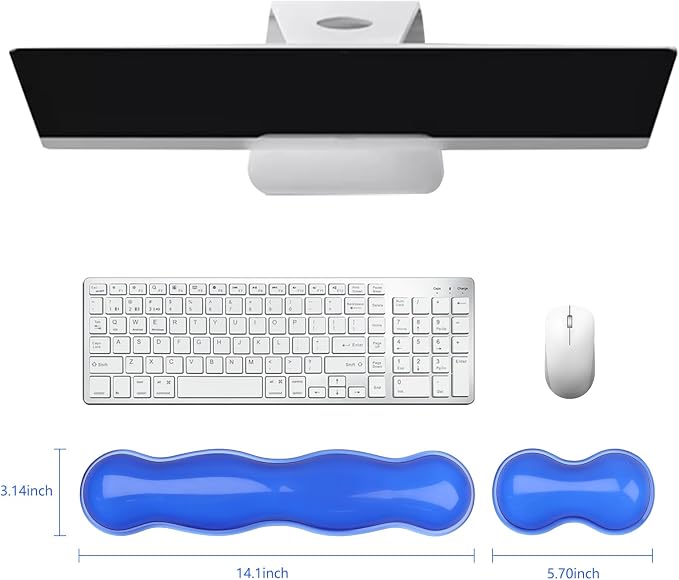 Gel Keyboard and Mouse Wrist Rest, Cute Wrist Support and Arm Support Keyboard - Image 6