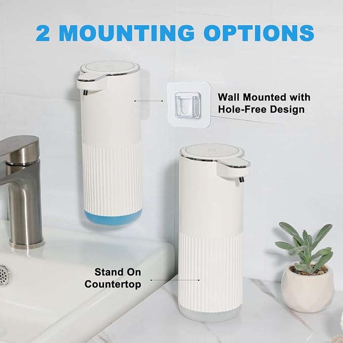 Automatic Soap Dispenser, 2 Pack White Touchless Liquid Soap Dispenser - Image 6