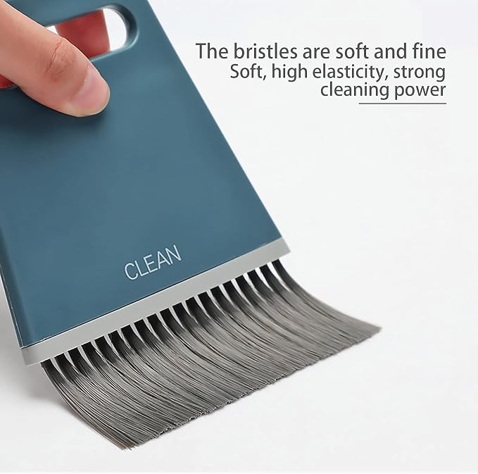 Handheld Broom and Dustpan Set Small Dust Pan and Brush Set, Small Broom and - Image 4