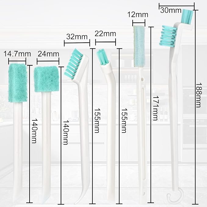 Small Cleaning Brushes for Household Cleaning Deep Detail Crevice Cleaning Tool - Image 2