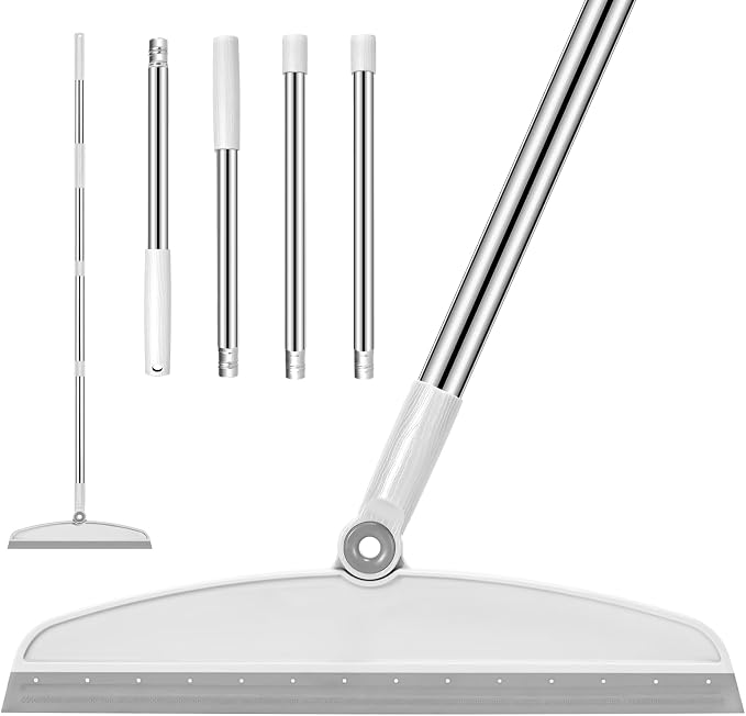 Multifunction Magic Broom, 54 Inch Adjustable Long Handle Silicone Floor by NACENA