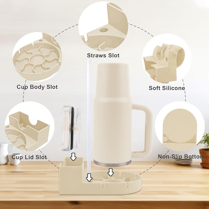 Water Bottle Drying Rack, Silicone Tumbler Drying Rack, Baby Bottle Dryer Holder - Image 4