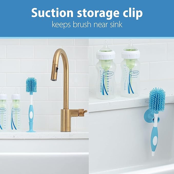 Dr. Brown's Soft Touch No Scratch Baby Bottle Cleaning Brush Nipple Cleaner - Image 5
