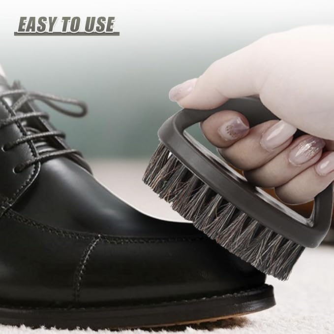 Soft Horsehair Bristle Leather Cleaning Brush - Image 6