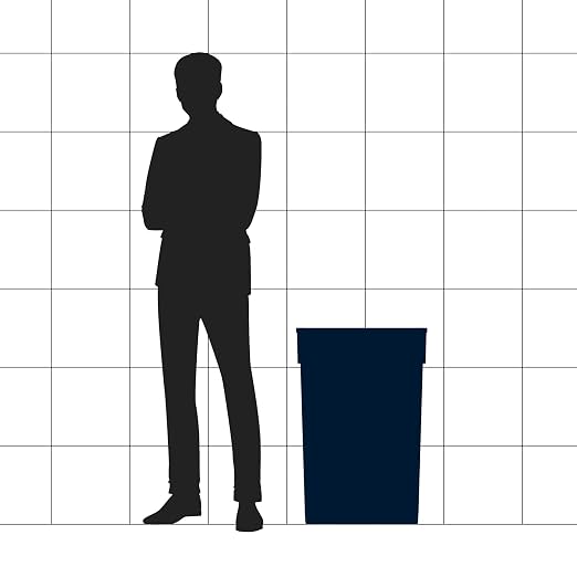 23 Gallon Black Slim Jim Trash Can - Image 2