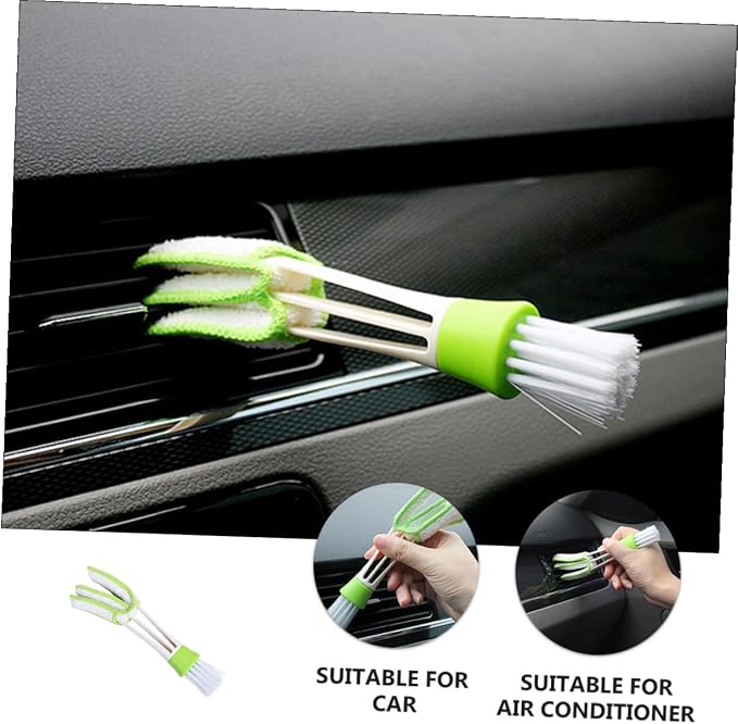 VALICLUD 3pcs Double Ended Car Air Vent Cleaning Brush Mini Duster - Image 4