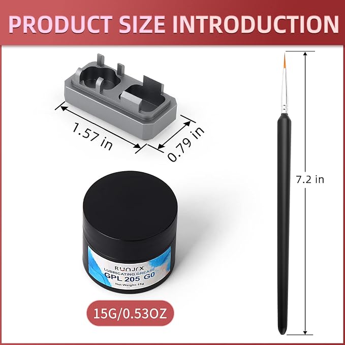 YIMAGUJRX RUNJRX Switch Lube Kit GPL 205G0 0.53oz/15g, Switch Opener - Image 2