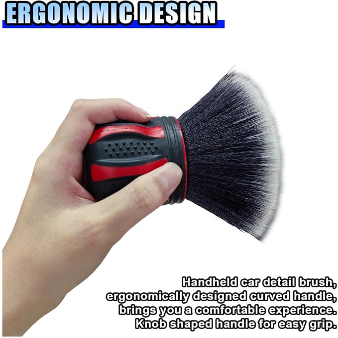 Car Detailing Brush, Ultra Soft Bristles XL Synthetic Brush, Auto Interior - Image 4