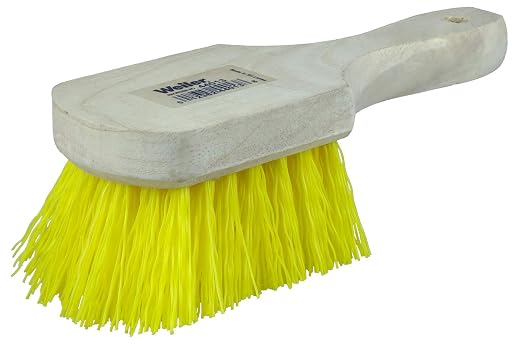 Weiler 44013 8" Utility Scrub Brush, Short Handle, Wood Block by WeilerAbrasives