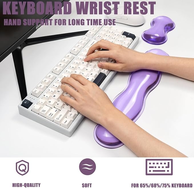 Clear Gel Mouse Wrist Rest, Comfort & Support - Image 4