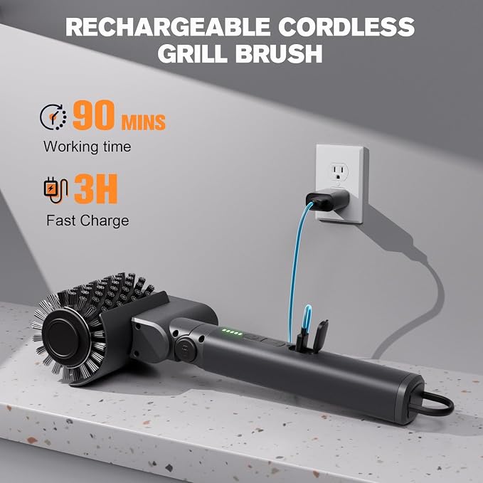 Electric Grill Brush for Outdoor, Electric Grill Cleaner - Image 8