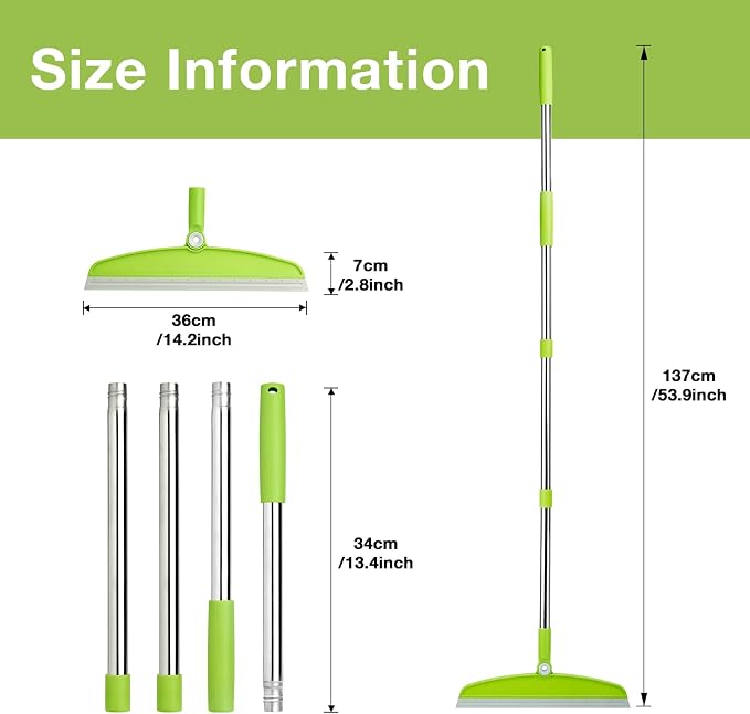 Silicone Air Broom, Concrete Floor, Bathroom Tile - Image 2