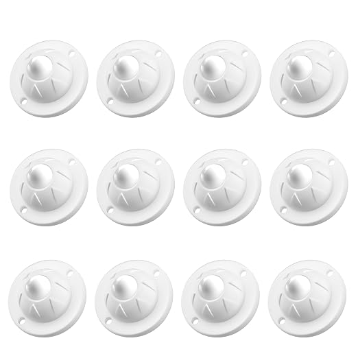 PlusRoc 12 Pack Self Adhesive Caster Wheels by PlusRoc
