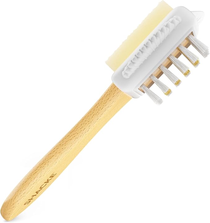 Suede & Nubuck 4-Way Leather Brush Cleaner by Shacke