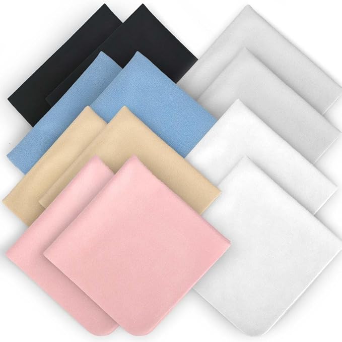 CONLI 12 Pack 20x20cm/8”x8” Large Microfiber Cleaning Cloth by CONLI