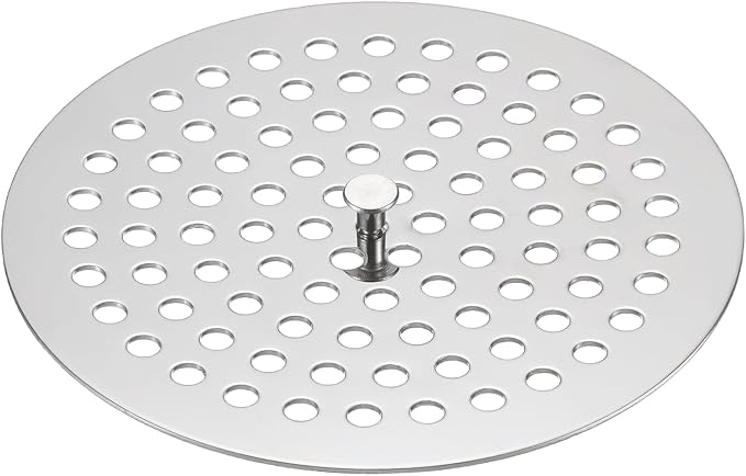 uxcell Shower Drain Hair Catcher, 4.9 inch Stainless Steel Round Floor Drain by uxcell